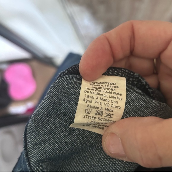 Banjul Blue Flare Wide Leg Jeans with Raw Hem - Picture 8 of 11